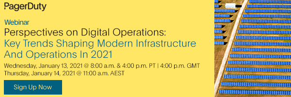 PagerDuty Webinar |  Perspectives on Digital Operations: Key Trends Shaping Modern Infrastructure And Operations in 2021